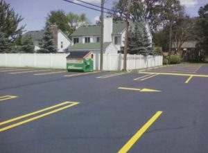 Sealed lot from Lot Paving Company in Buffalo